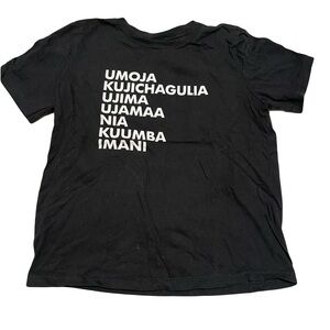 Black Kids Kwanzaa Shirt Size 5